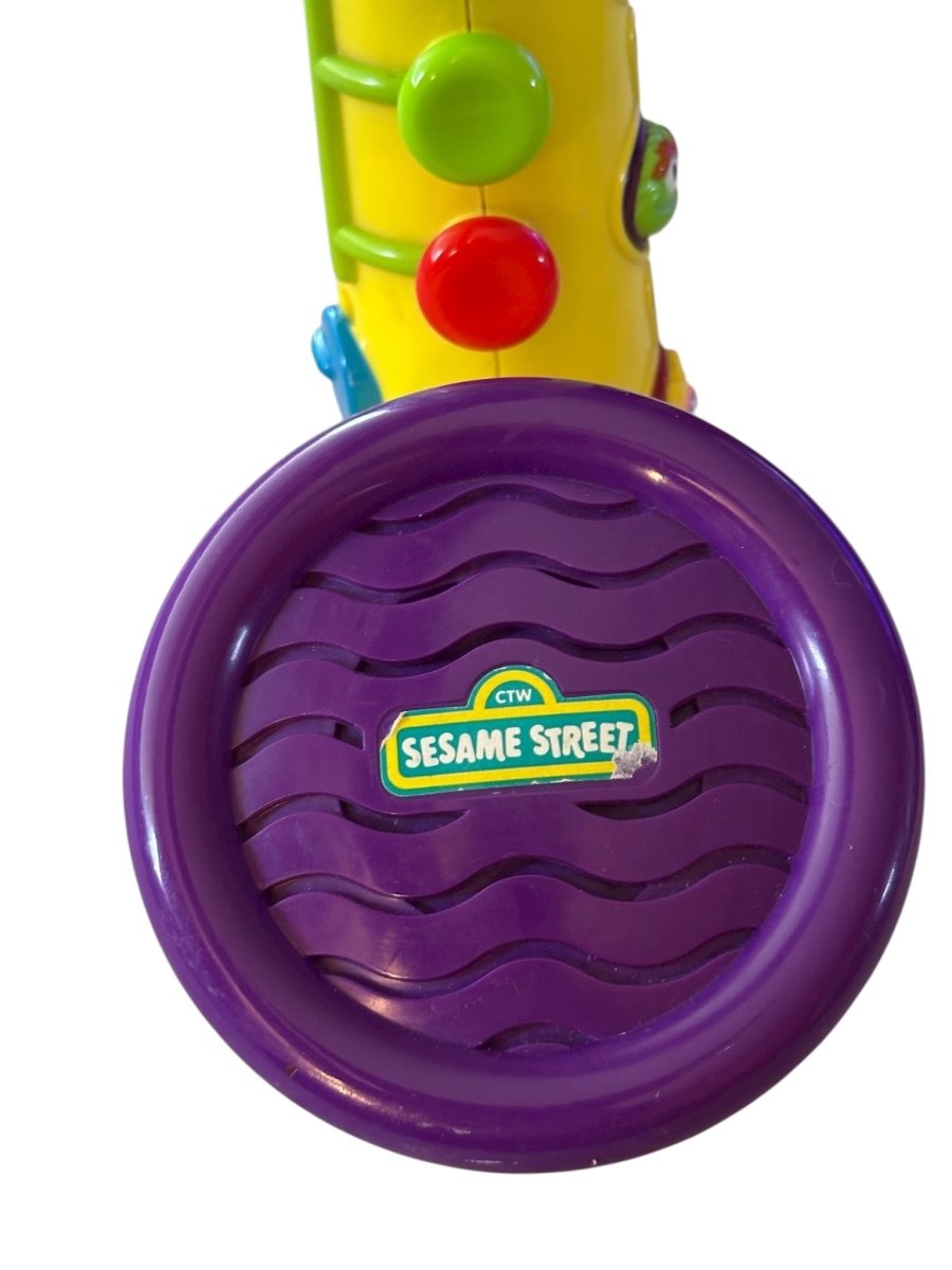 1999 – Mattel: Sesame Street Musical Cookie Monster Saxophone - Collectible Toys - ThrowbackBuys - Abunnysvintageco