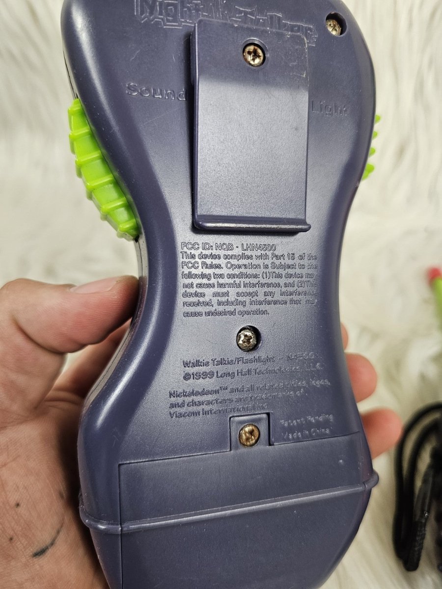 1999 - Nickelodeon Walkie Talkie NIGHT TALKER Flashlight + Pocket Blaster - RARE - Collectible Toys - ThrowbackBuys - The Thrifty Gypsyy Shop