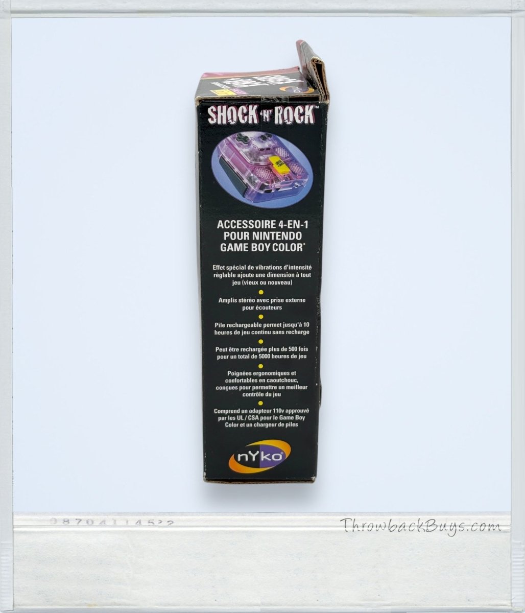 1999 - nYko: Shock 'N Rock Accessory for Nintendo Gameboy Color - Video Game Accessories - ThrowbackBuys - ThrowbackBuys