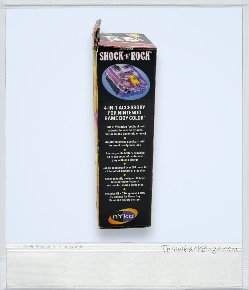 1999 - nYko: Shock 'N Rock Accessory for Nintendo Gameboy Color - Video Game Accessories - ThrowbackBuys - ThrowbackBuys