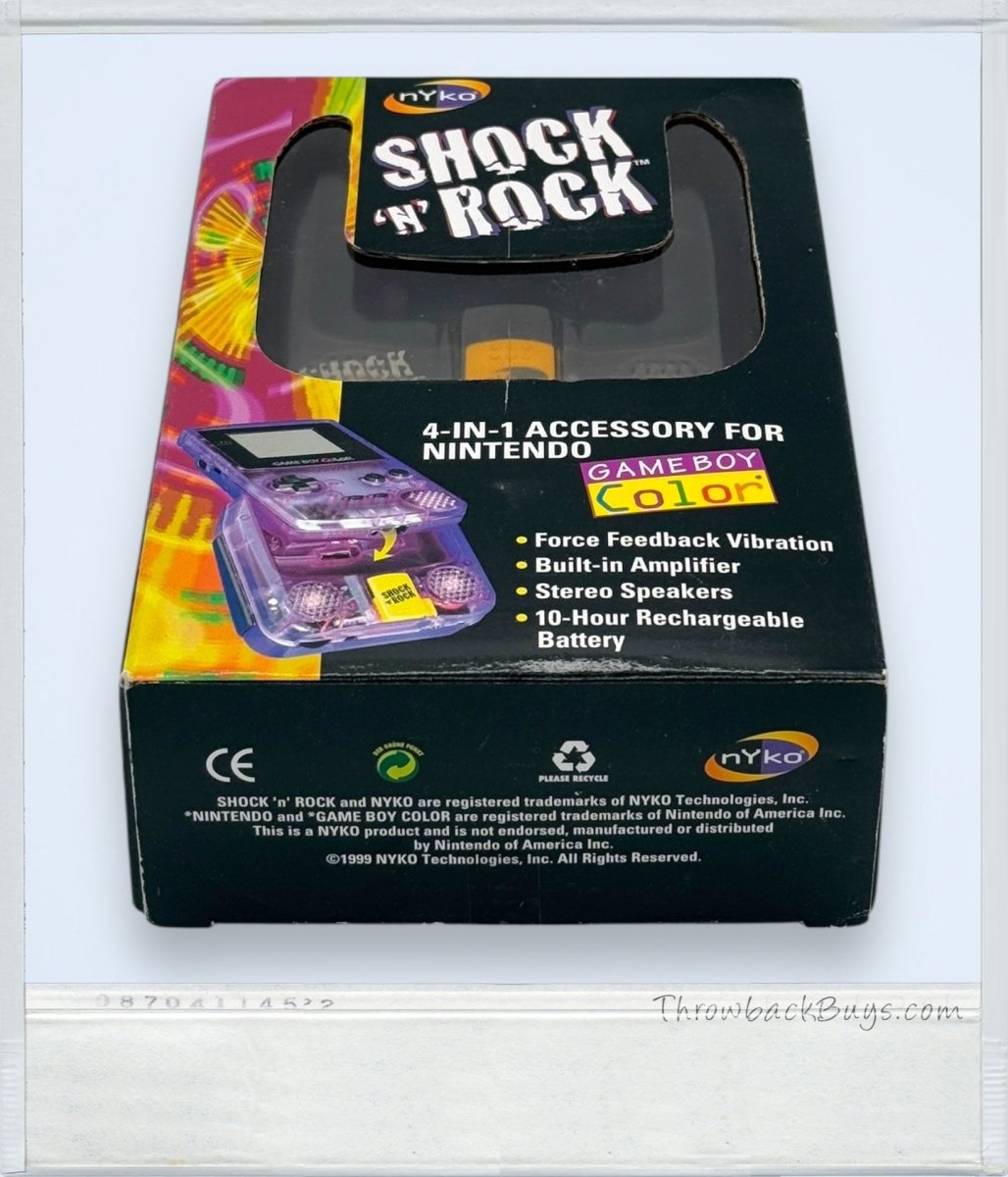 1999 - nYko: Shock 'N Rock Accessory for Nintendo Gameboy Color - Video Game Accessories - ThrowbackBuys - ThrowbackBuys