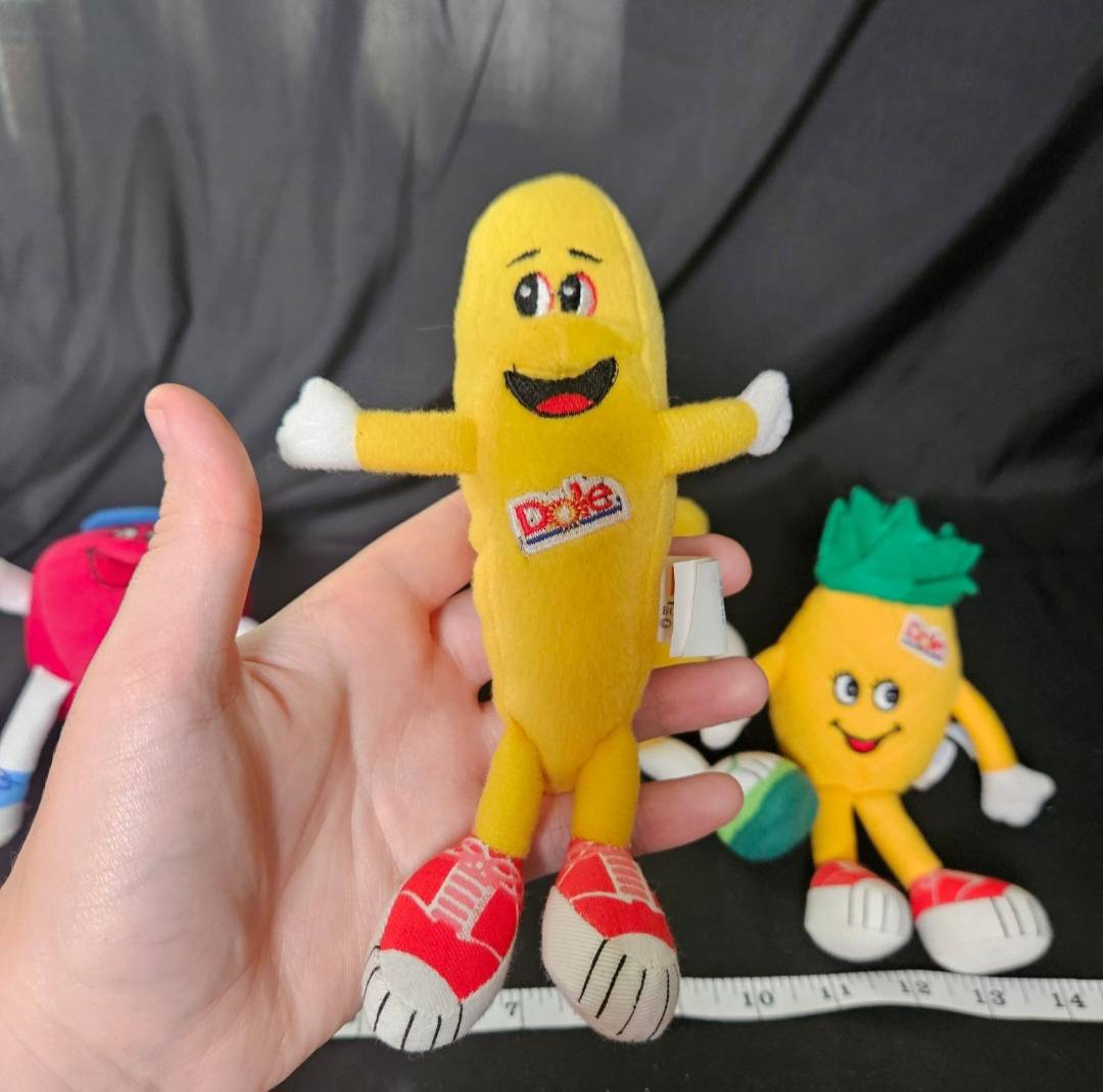 1999 Official Dole Fruit Plush Toy Lot Of 4 - Plushies - ThrowbackBuys - Cloy's Creativity