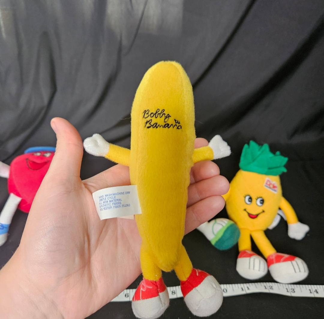 1999 Official Dole Fruit Plush Toy Lot Of 4 - Plushies - ThrowbackBuys - Cloy's Creativity