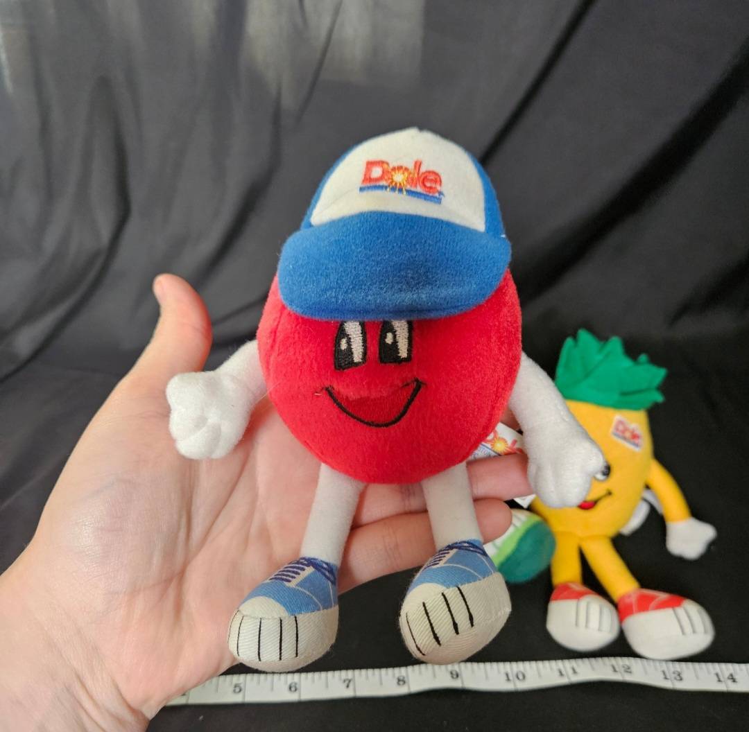 1999 Official Dole Fruit Plush Toy Lot Of 4 - Plushies - ThrowbackBuys - Cloy's Creativity