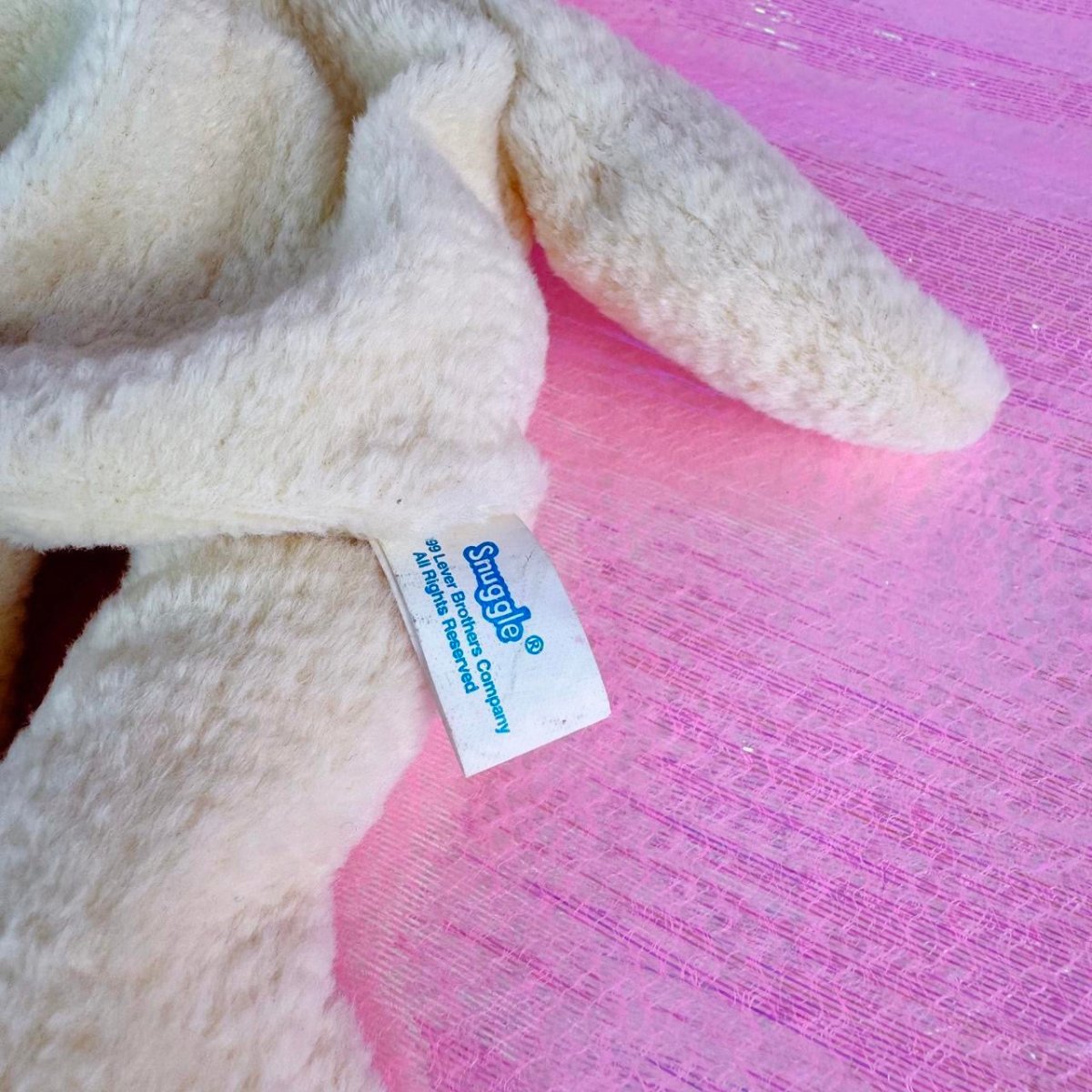 1999 Snuggle Bear Beanie Plush with Tag - Collectible Toys - ThrowbackBuys - Starbunnyvintage