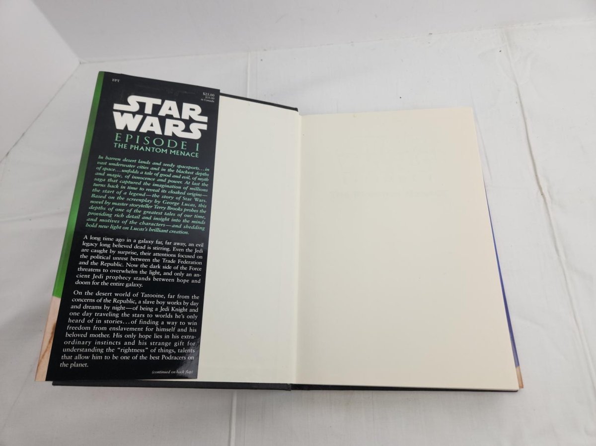 1999 – Star Wars: Episode I – The Phantom Menace by Terry Brooks, Hardcover - Books - ThrowbackBuys - ResellerDoor