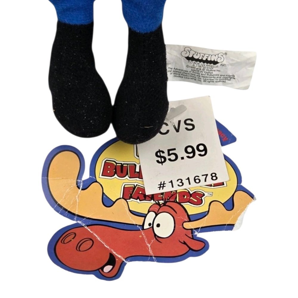 1999 – The Adventures of Rocky and Bullwinkle 9” Plush Set – Stuffins - Plushies - ThrowbackBuys - A N E 1 Stop Shop