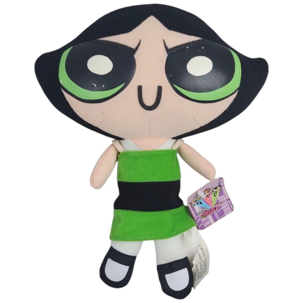 1999 – The Powerpuff Girls Buttercup 10” Plush – Cartoon Network - Plushies - ThrowbackBuys - A N E 1 Stop Shop