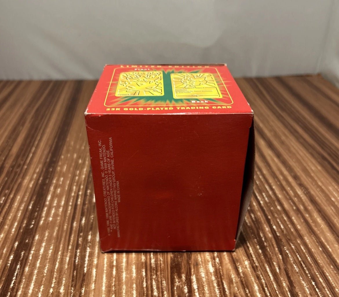 1999 TOGEPI Nintendo Pokemon 23K Gold Plated Trading Card Pokeball New - Action Figures & Collectibles - ThrowbackBuys - Raybar121