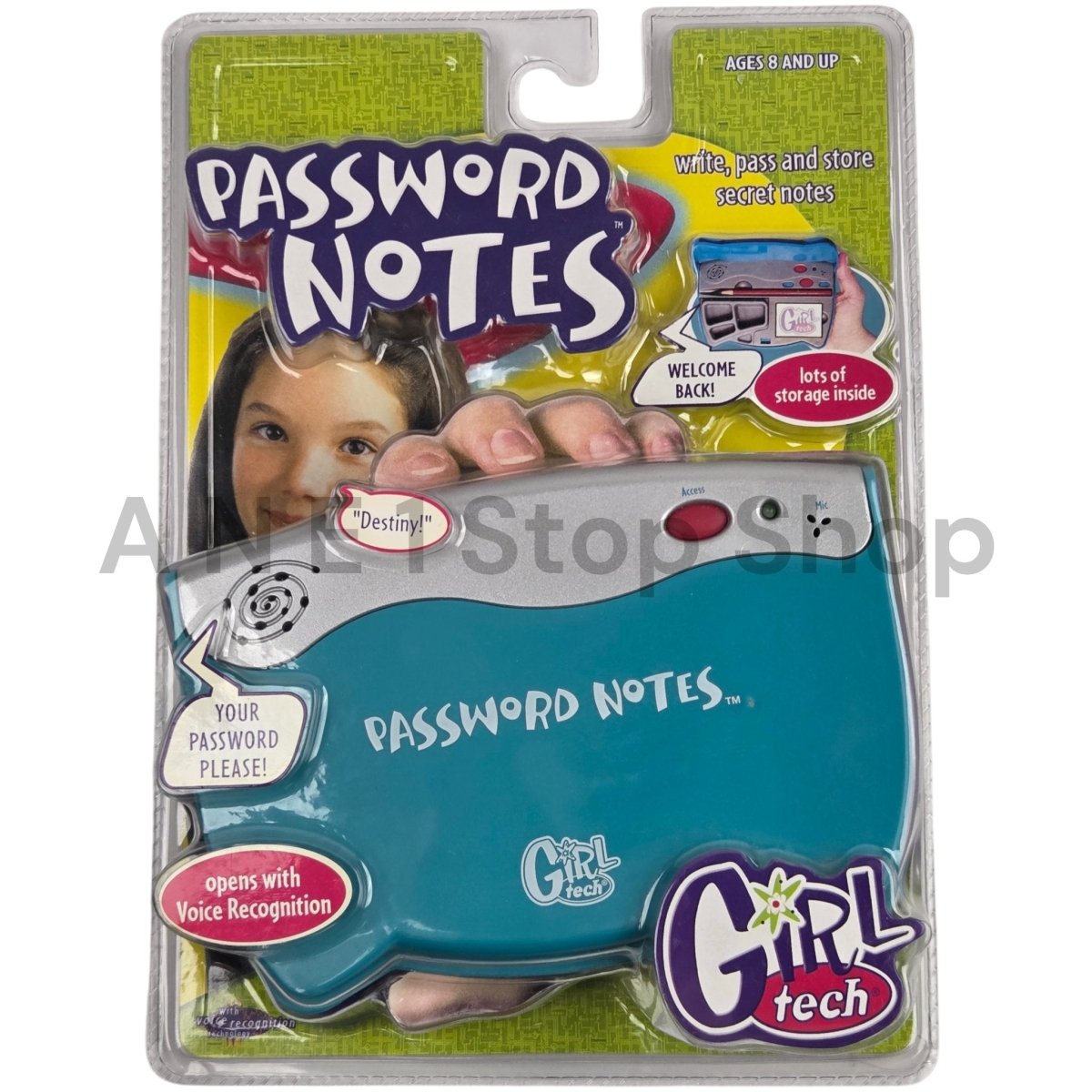 1999 - Y2K Girl Tech Password Notes G8013 Voice Activated SEALED Radica - Collectible Toys - ThrowbackBuys - A N E 1 Stop Shop