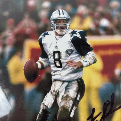 NFL Dallas Cowboys Troy Aikman Signed 8x10 Framed Photo NFC Championship Game