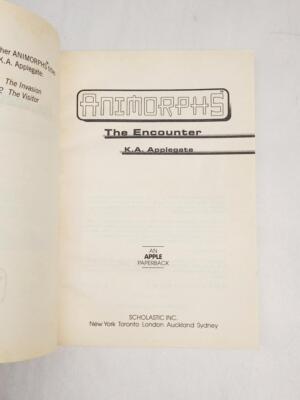 1997 – Scholastic: Animorphs Books #3 The Encounter & #17 The Underground – K.A. Applegate
