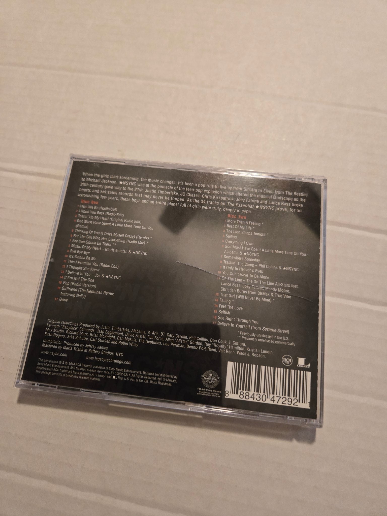 NSYNC The Essential 2 Disc CD Set