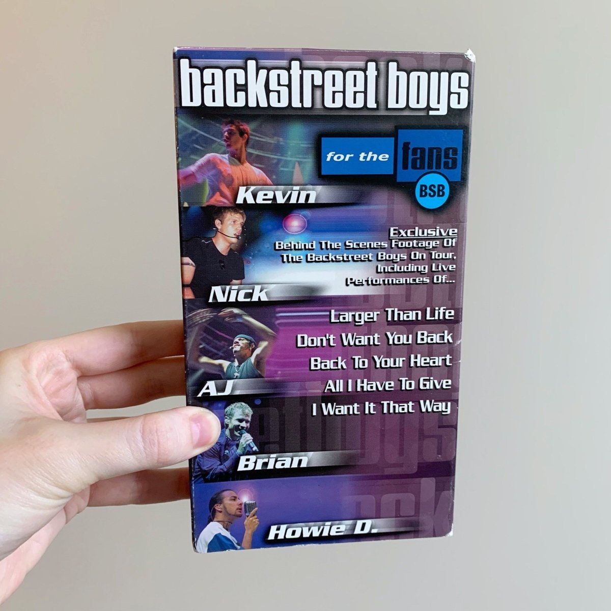 2000 Backstreet Boys For the Fans VHS Video Vintage - Memorabilia - ThrowbackBuys - NostalgicEpisodes