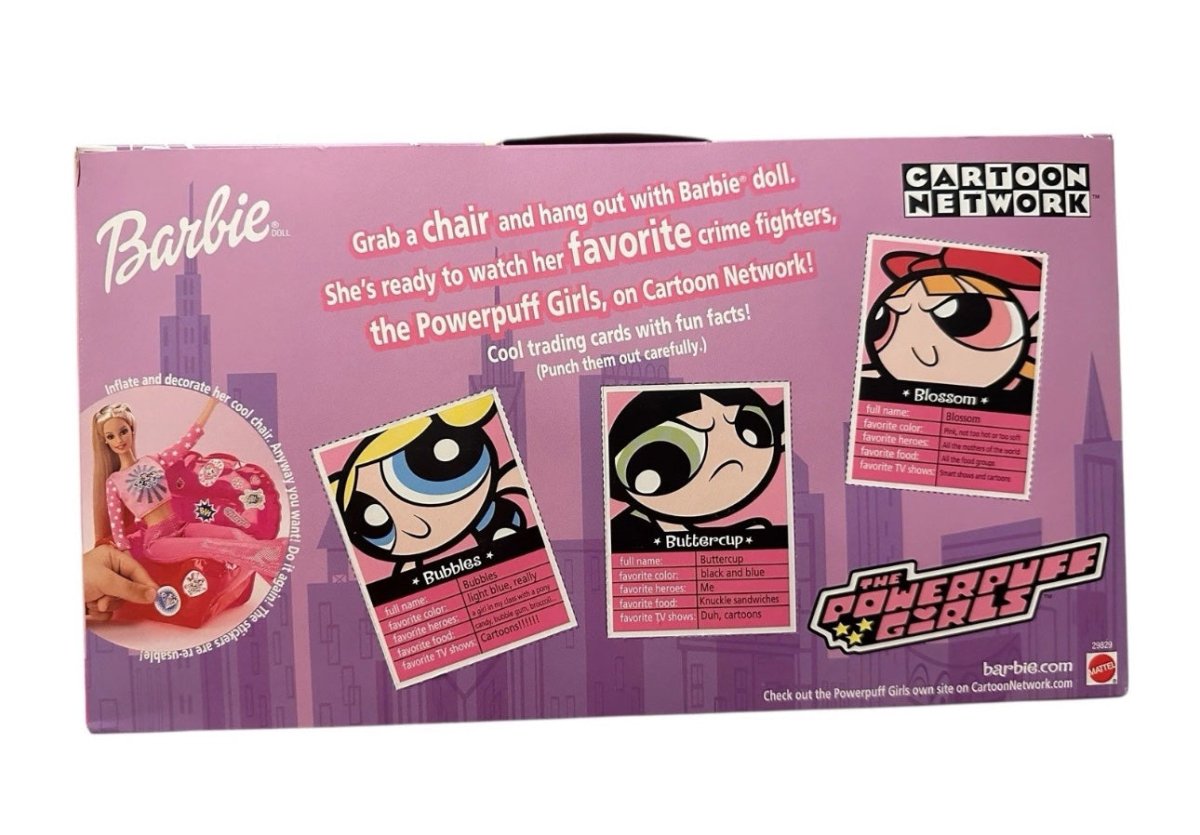 2000 - Mattel: Barbie The Powerpuff Girls Special Edition with Stickers & Chair - Dolls - ThrowbackBuys - Abunnysvintageco