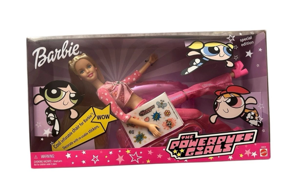 2000 - Mattel: Barbie The Powerpuff Girls Special Edition with Stickers & Chair - Dolls - ThrowbackBuys - Abunnysvintageco