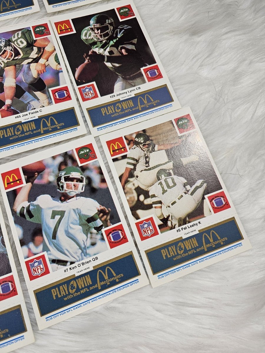 2000 - McDonald's CardsCards NFL New York Jets (24) Blue Tab Unscratched MINT - Trading Cards - ThrowbackBuys - The Thrifty Gypsyy Shop