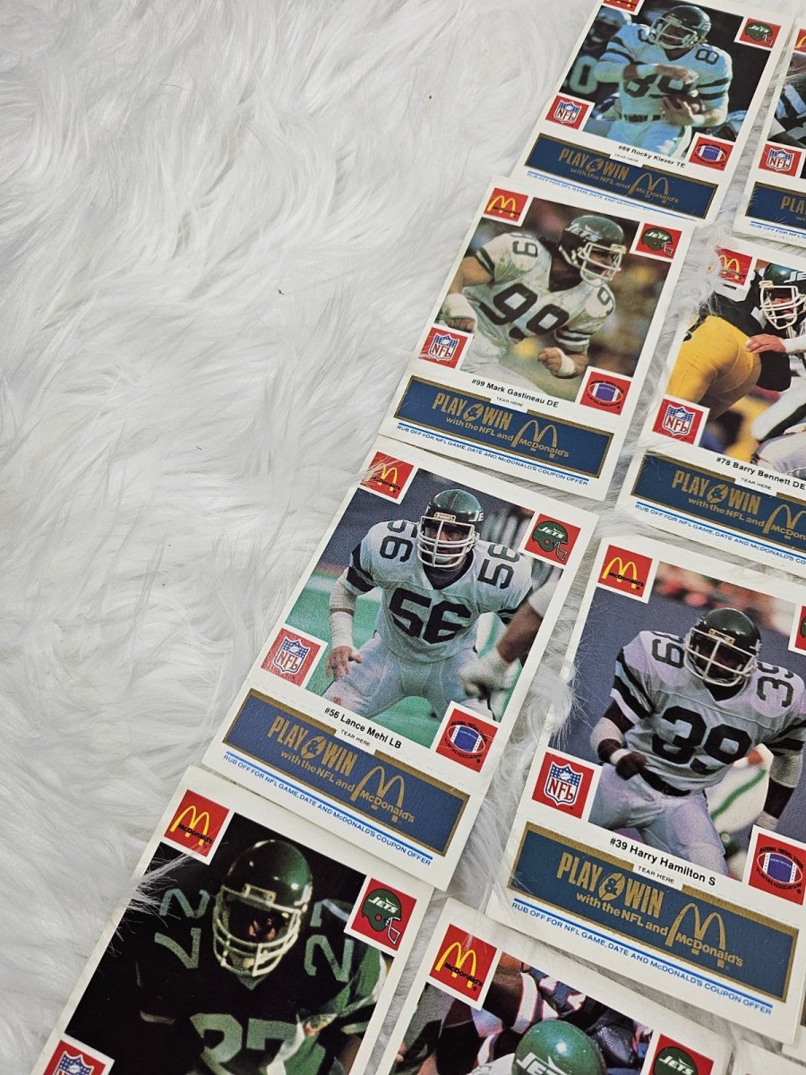 2000 - McDonald's CardsCards NFL New York Jets (24) Blue Tab Unscratched MINT - Trading Cards - ThrowbackBuys - The Thrifty Gypsyy Shop