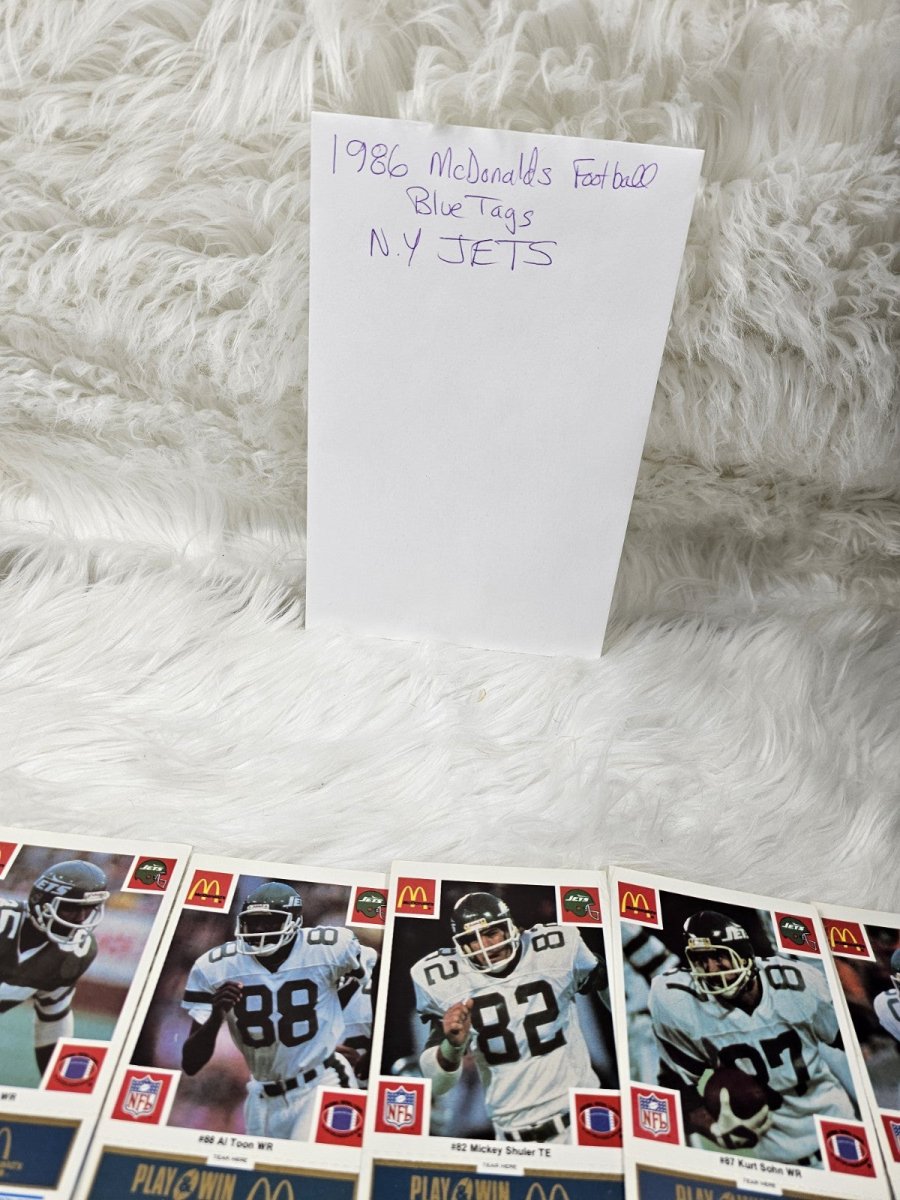 2000 - McDonald's CardsCards NFL New York Jets (24) Blue Tab Unscratched MINT - Trading Cards - ThrowbackBuys - The Thrifty Gypsyy Shop