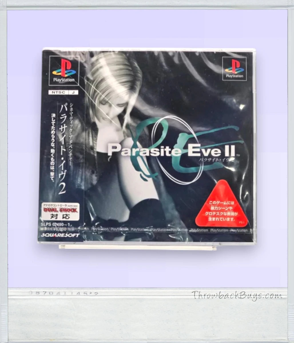 2000 – PlayStation 1: Parasite Eve II, Japanese Version, Sealed - RARE - Video Games - ThrowbackBuys - Pinnaclecollectibles