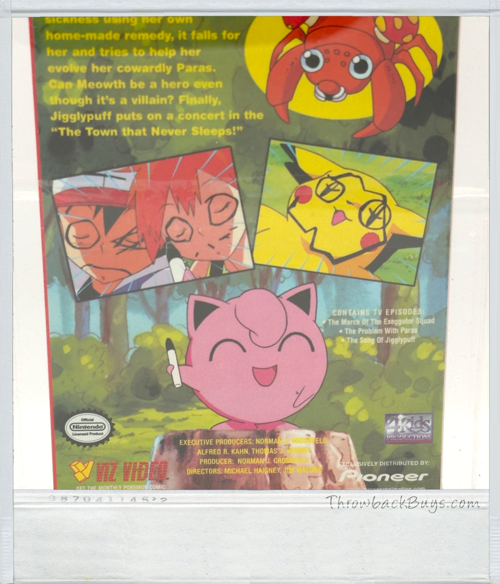 2000 – Pokemon: Jigglypuff Pop VHS, Jason Paige Autographed – IGS 9/9 Graded Sealed – 1 of 7 - RARE - VHS - ThrowbackBuys - ThrowbackBuys