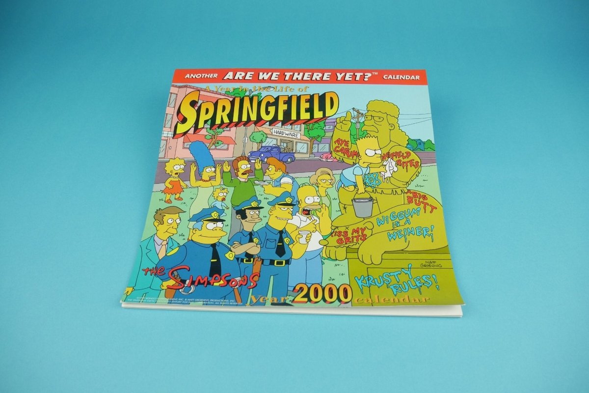 2000 Simpsons Calendar - Paper Goods - ThrowbackBuys - Shiznit