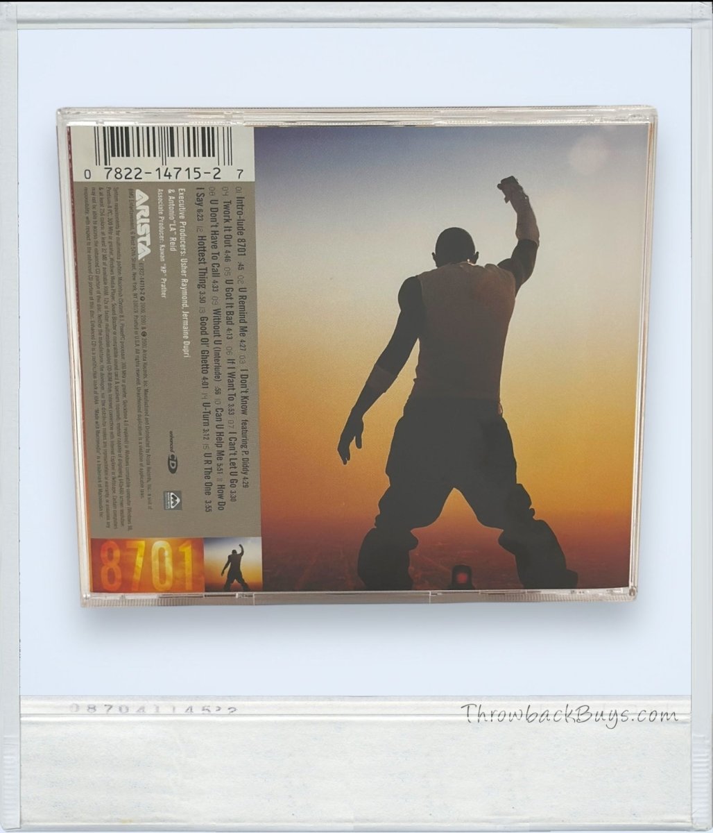 2000 - Usher: 8701 CD (No Booklet) - CDs - ThrowbackBuys - ThrowbackBuys