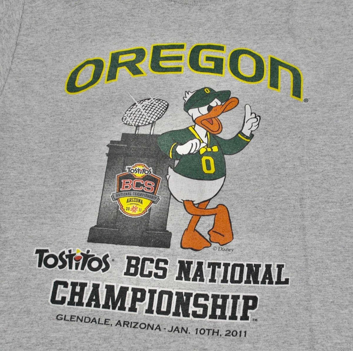 2000s - NCAA: Oregon Ducks BCS National Champions T-Shirt - Medium - T-Shirts - ThrowbackBuys -Yesterday's Attic