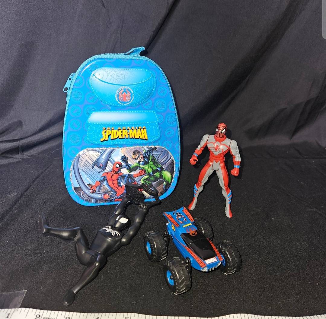2000's Spider Man Toy Lot & Tin Backpack - Collectible Toys - ThrowbackBuys - Cloy's Creativity