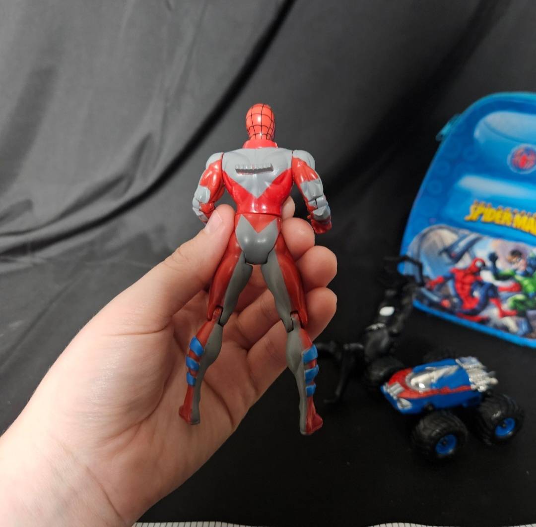 2000's Spider Man Toy Lot & Tin Backpack - Collectible Toys - ThrowbackBuys - Cloy's Creativity