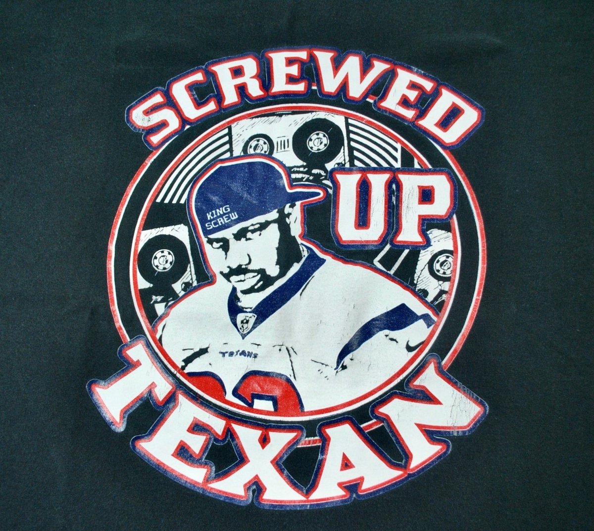 2000s - Yesterday's Attic: DJ Screw Screwed Up Texan Shirt - 2X - T-Shirts - ThrowbackBuys -Yesterday's Attic