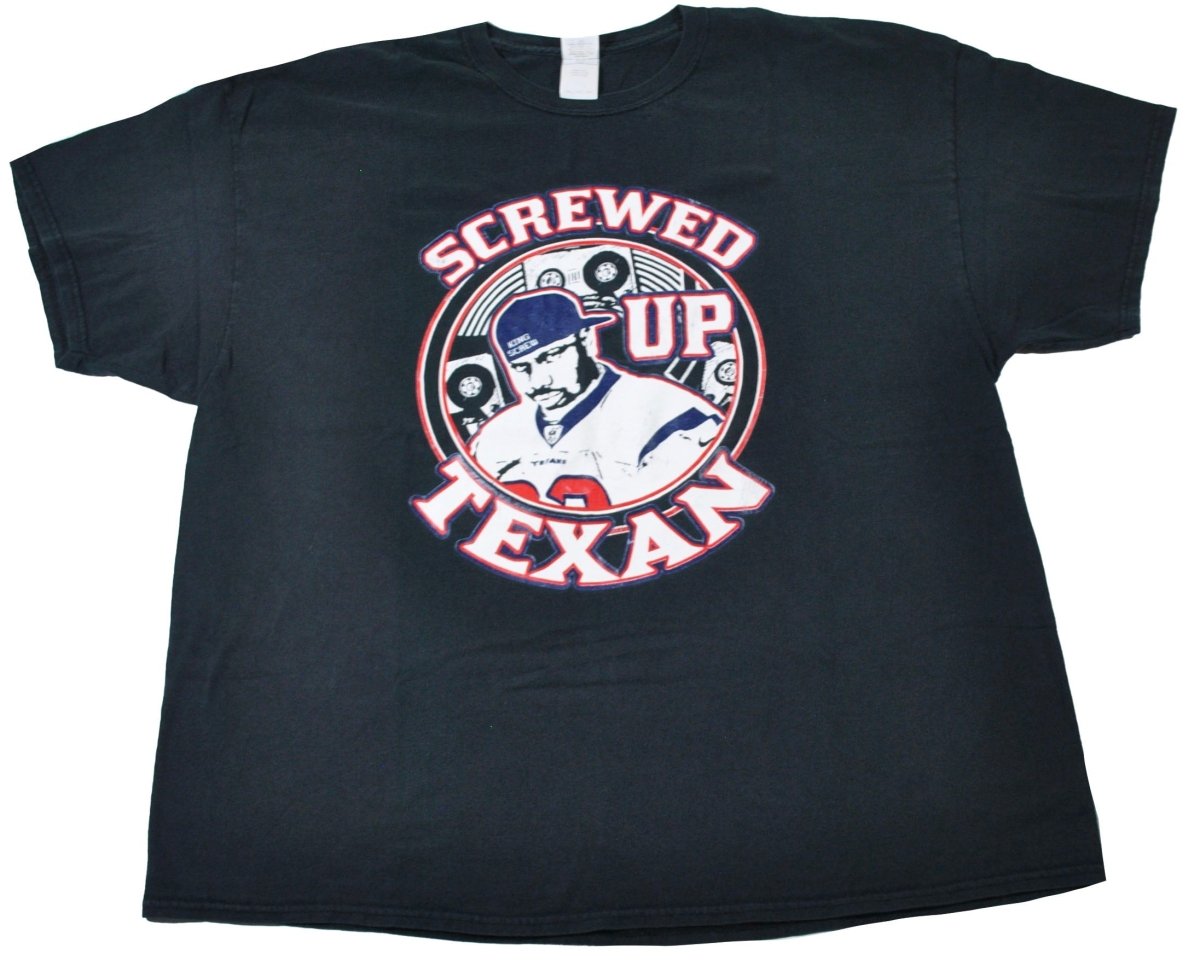 2000s - Yesterday's Attic: DJ Screw Screwed Up Texan Shirt - 2X - T-Shirts - ThrowbackBuys -Yesterday's Attic