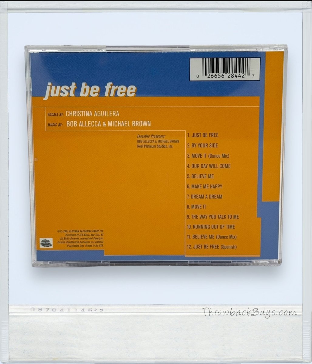 2001 - Christina Aguilera: Just Be Free CD - CDs - ThrowbackBuys - ThrowbackBuys