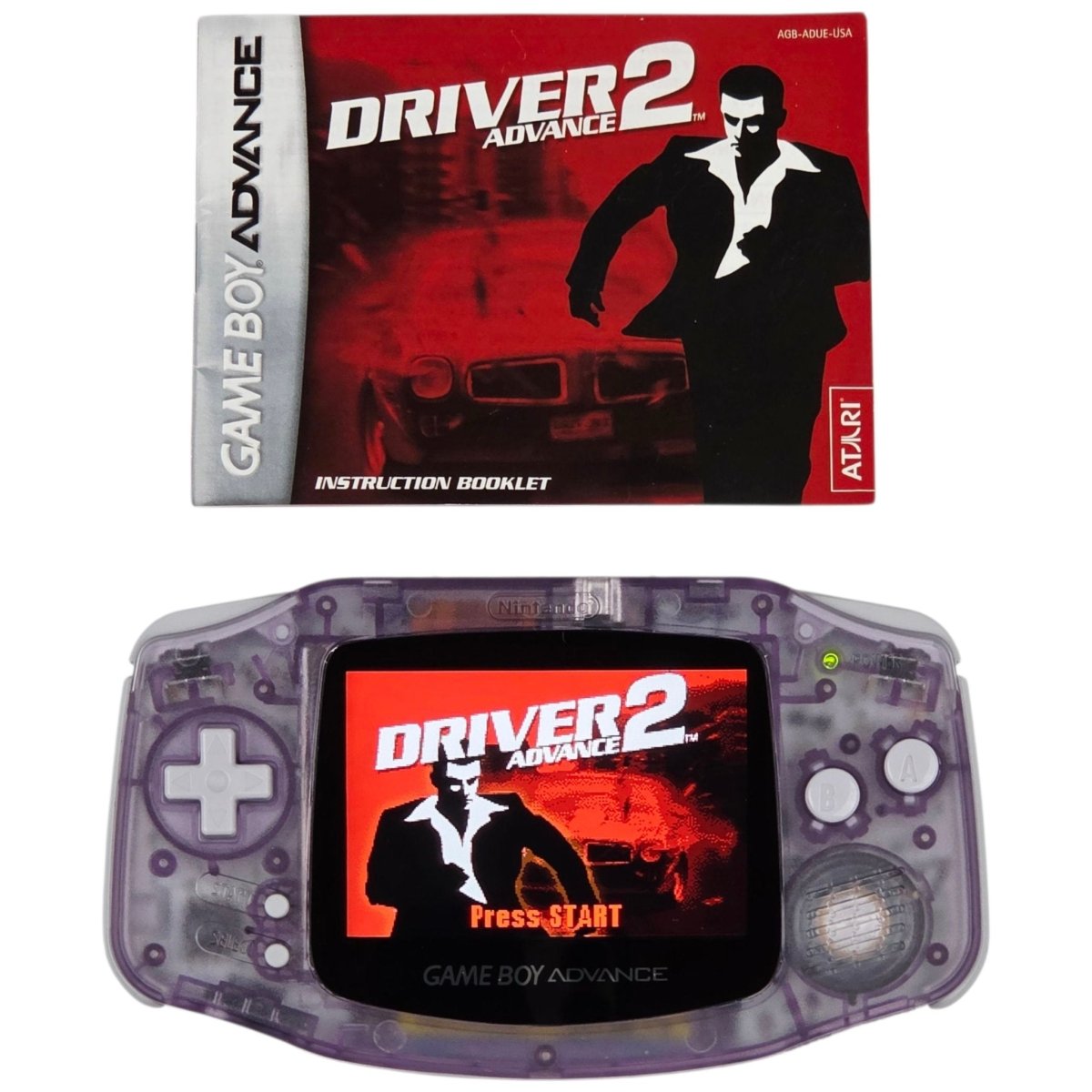 2001 - Game Boy Advance: AGB - 001 w/ IPS LCD + Driver 2 - Handheld Consoles - ThrowbackBuys - A N E 1 Stop Shop