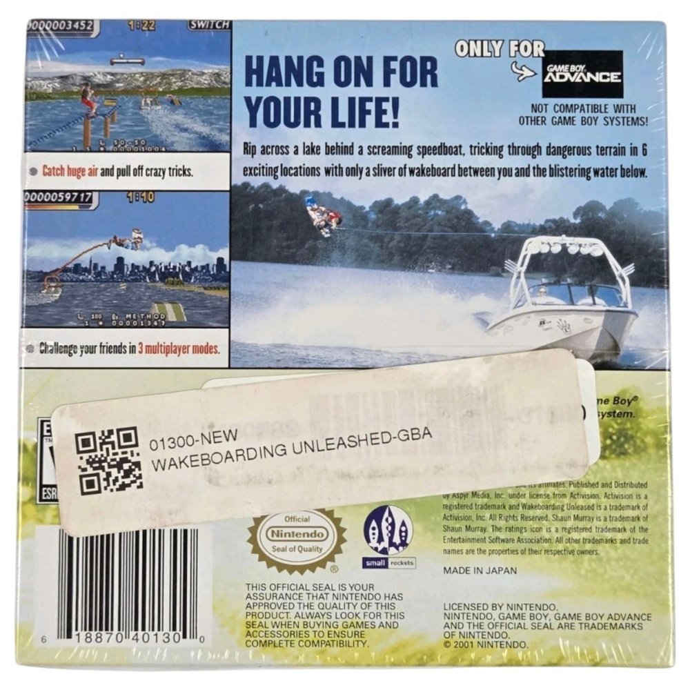 2001 - Game Boy Advance: Wakeboarding Unleashed feat. Shaun Murray - RARE - Video Games - ThrowbackBuys - A N E 1 Stop Shop