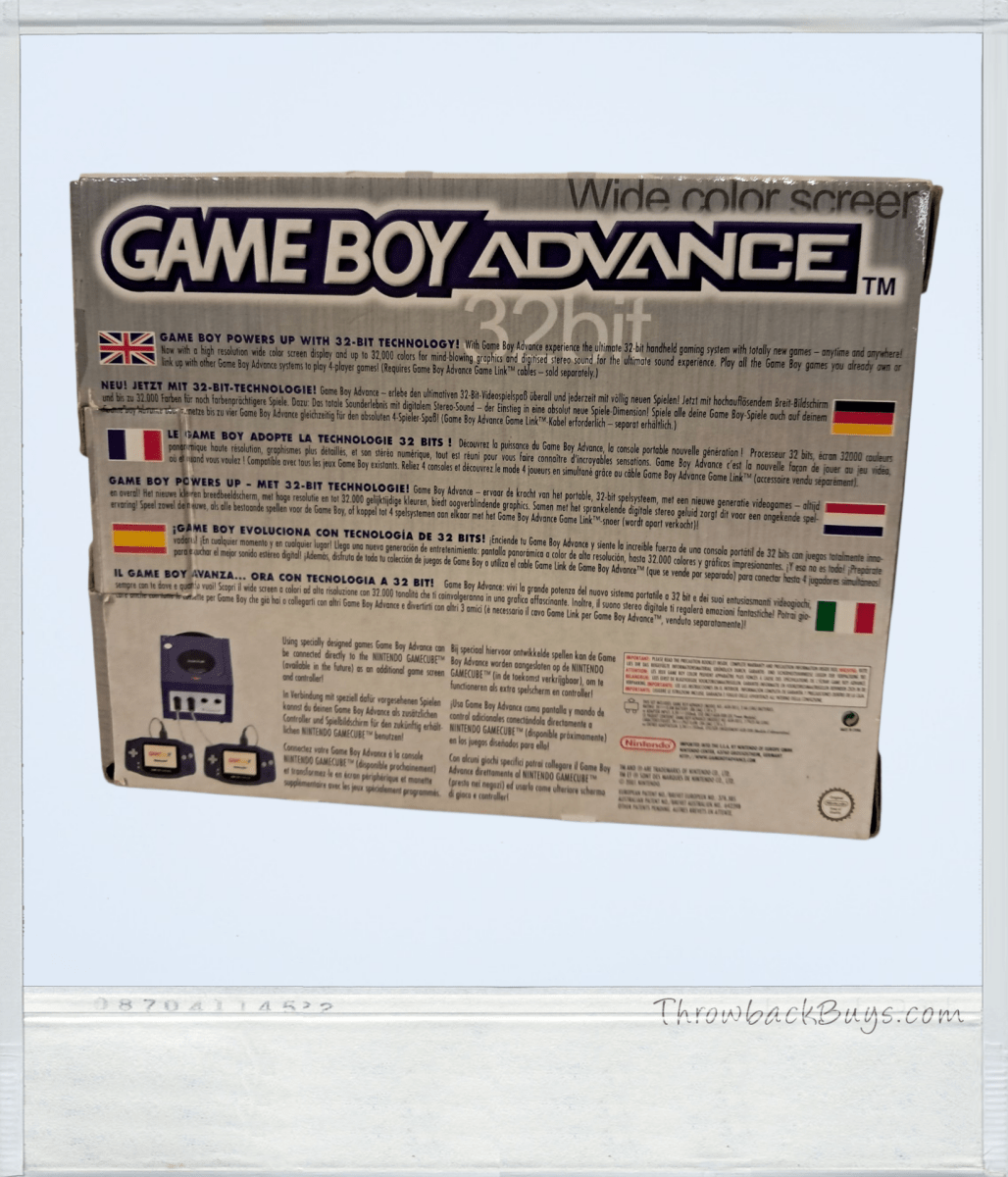 2001 - Gameboy Advance CIB - RARE - Handheld Consoles - ThrowbackBuys - Retrotoyz&gamez87