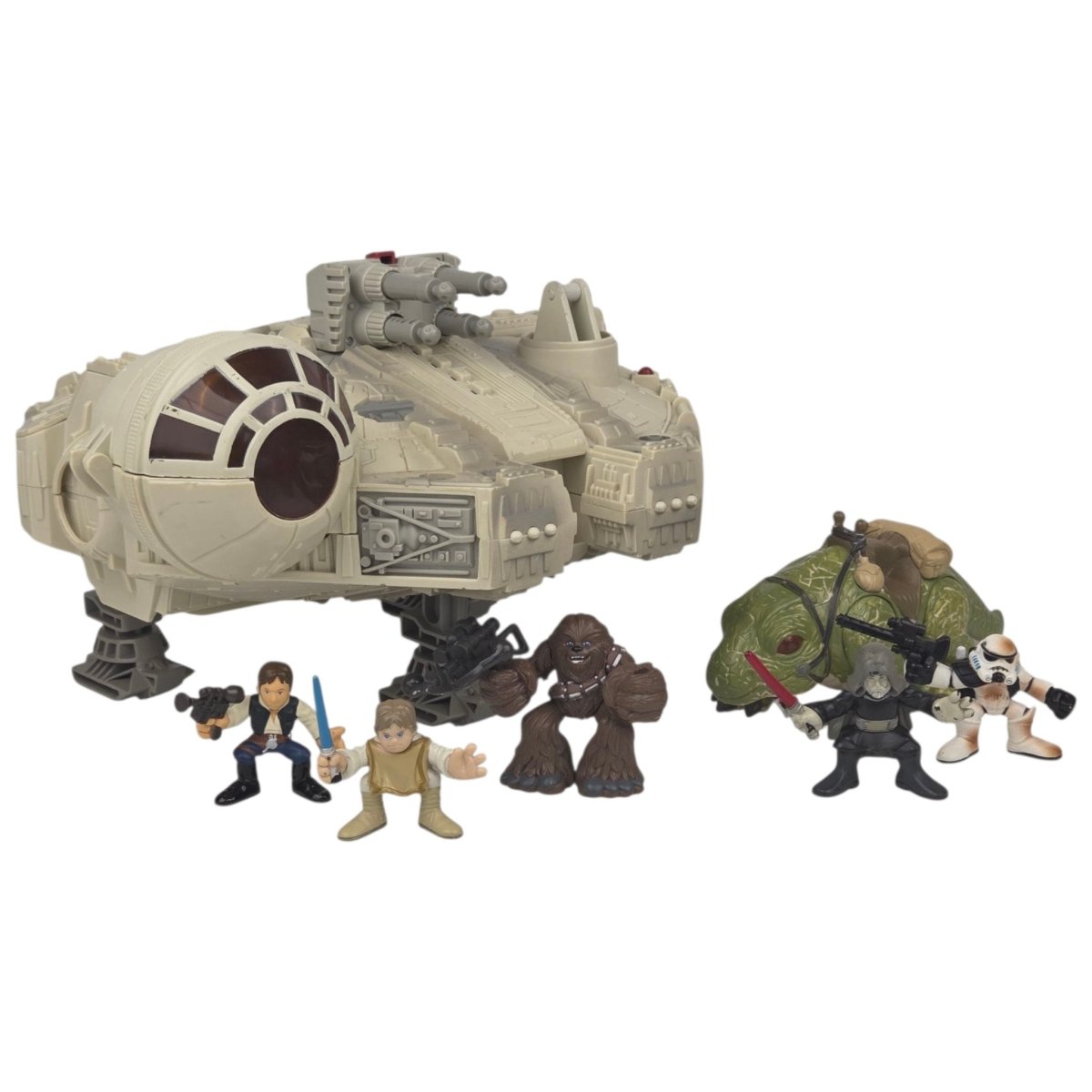 2001 – Hasbro: Star Wars Millennium Falcon Playset with Galactic Heroes Figures - Action Figures & Collectibles - ThrowbackBuys - A N E 1 Stop Shop