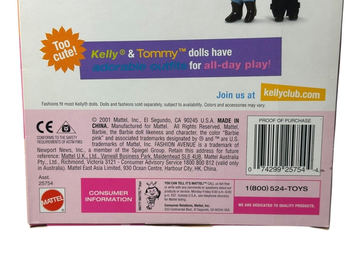 2001 Mattel Kelly Fashion Avenue - Bedtime Stories Fashion - Dolls - ThrowbackBuys - Abunnysvintageco