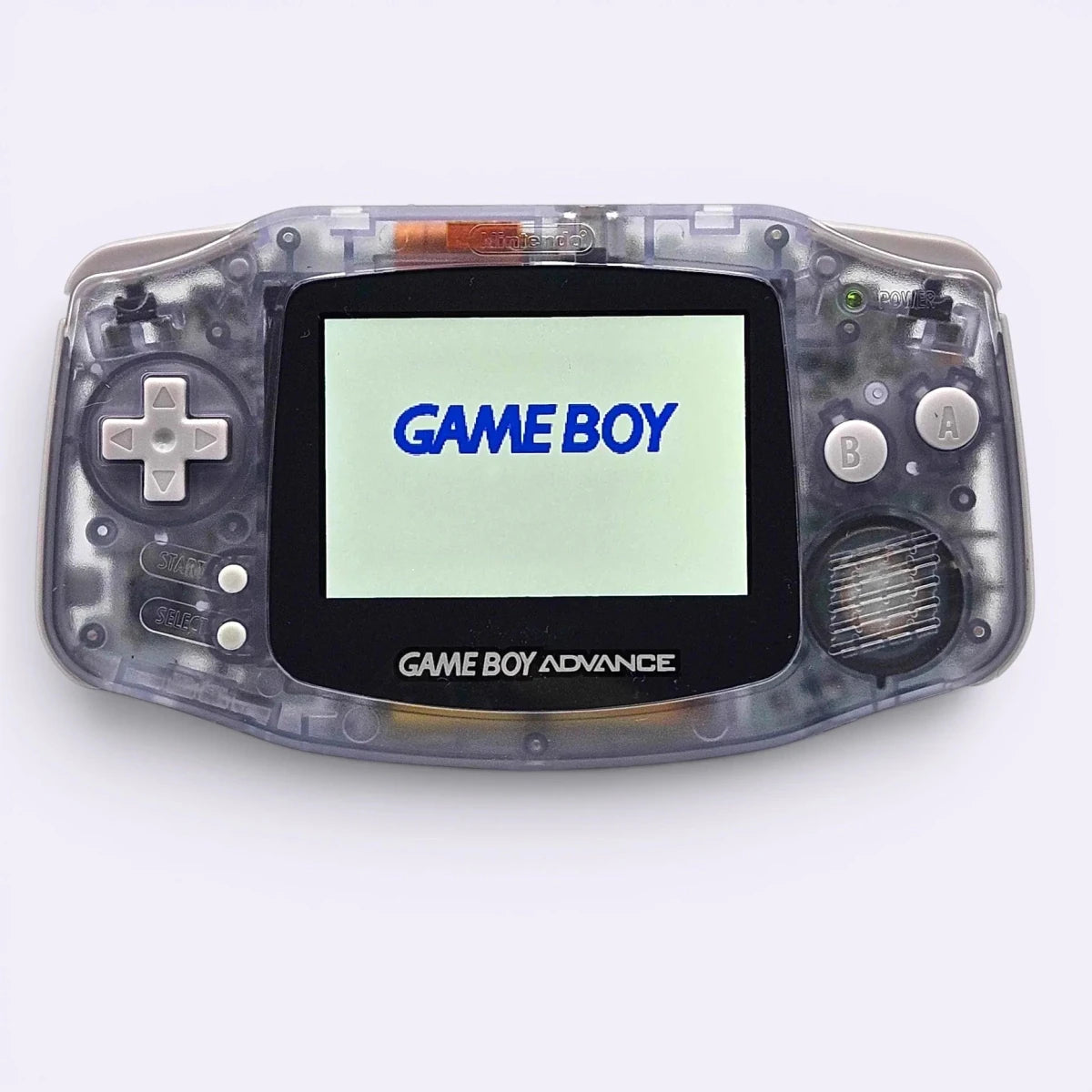 2001 - Nintendo Game Boy Advance: IPS Modified Clear Glacier Console w/ USB-C Battery Pack - Video Games - ThrowbackBuys -Only90sKidsKnow