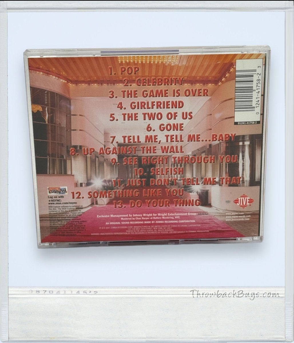 2001 - *NSYNC: Celebrity CD - CDs - ThrowbackBuys - ThrowbackBuys