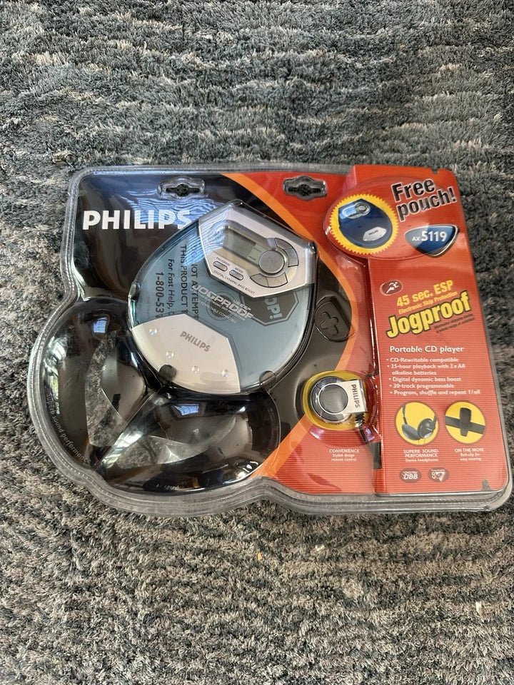 2001 - Philips Jogproof Portable CD Player - Portable Audio - ThrowbackBuys - Northwesttraders