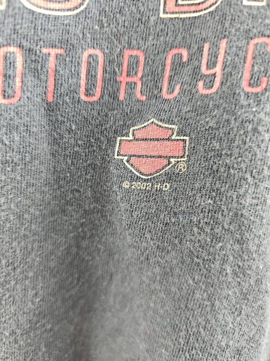 2002 - HARLEY DAVIDSON T Shirt Indiana USA Size XL Motorcycle Biker Shirt - T-Shirts - ThrowbackBuys - The Thrifty Gypsyy Shop