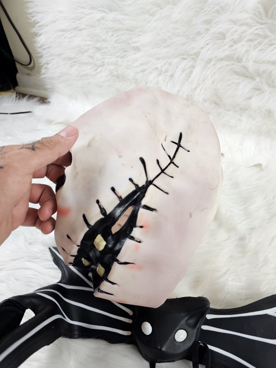2002 - Jack Skellington Mask Disney Halloween Nightmare Before Christmas Latex - Masks - ThrowbackBuys - The Thrifty Gypsyy Shop
