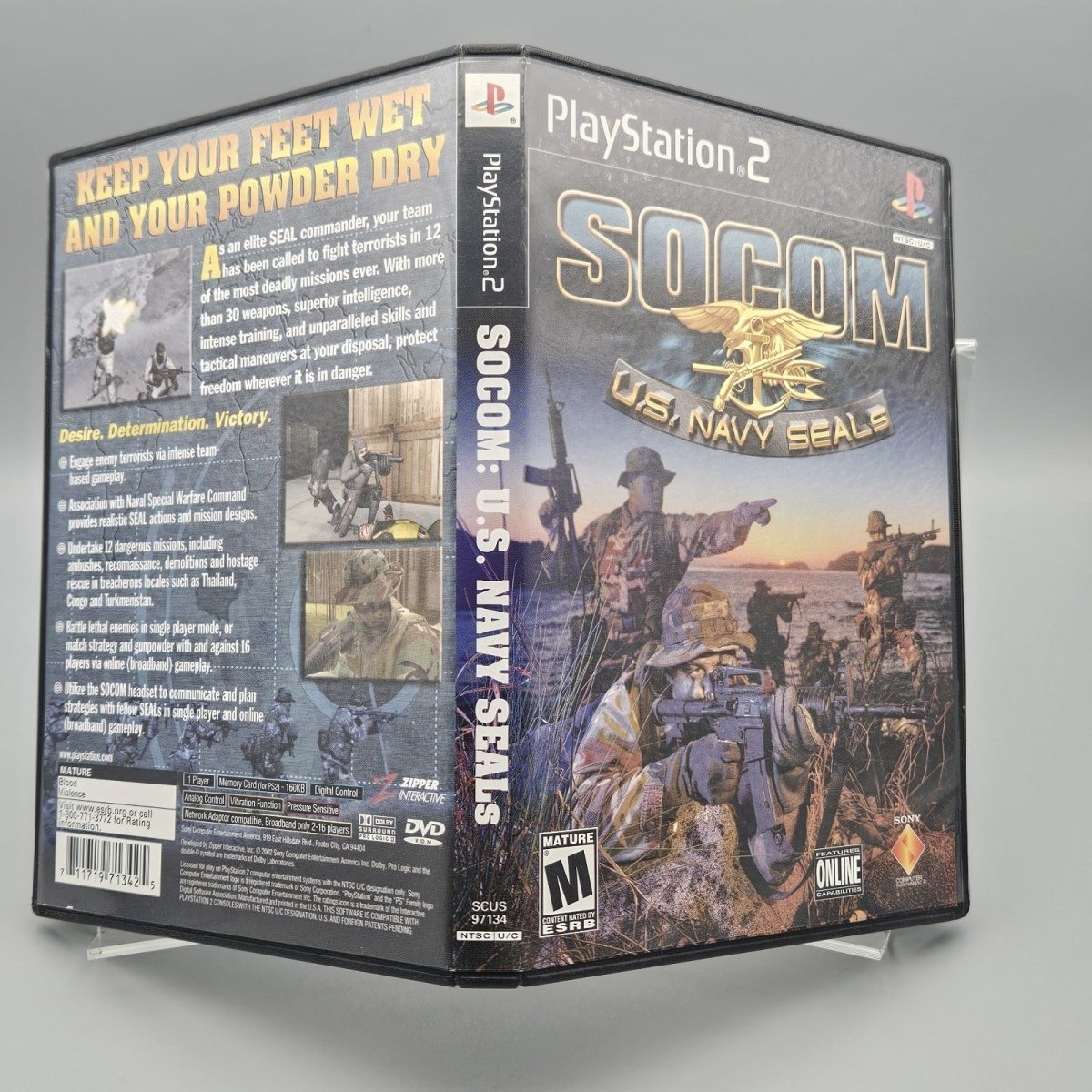 2002 – PlayStation 2: SOCOM U.S. Navy SEALs - Video Games - ThrowbackBuys - Pinnaclecollectibles