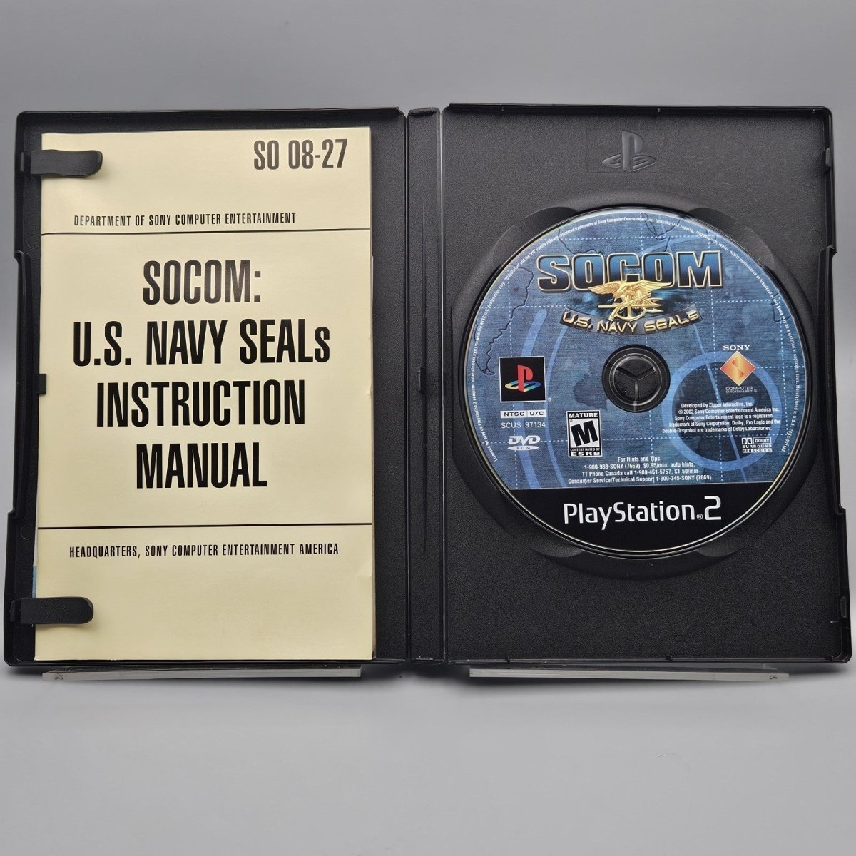 2002 – PlayStation 2: SOCOM U.S. Navy SEALs - Video Games - ThrowbackBuys - Pinnaclecollectibles