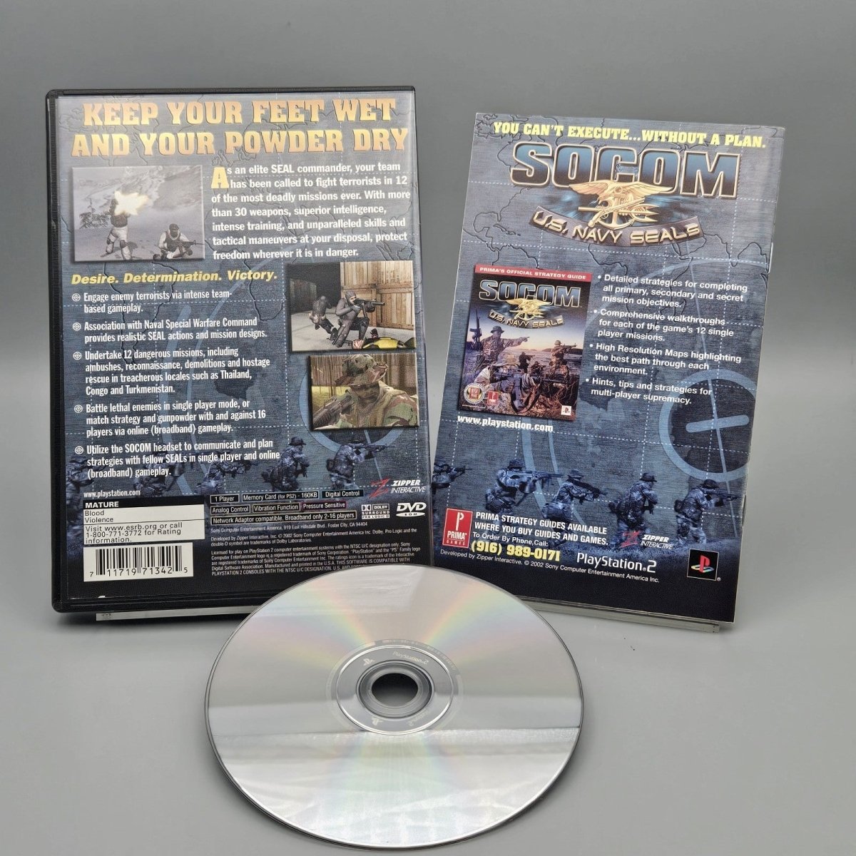 2002 – PlayStation 2: SOCOM U.S. Navy SEALs - Video Games - ThrowbackBuys - Pinnaclecollectibles