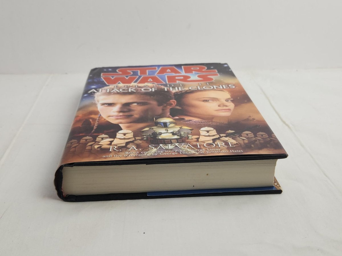 2002 – Star Wars: Episode II – Attack of the Clones by R.A. Salvatore – 1st Edition Hardcover - Books - ThrowbackBuys - ResellerDoor