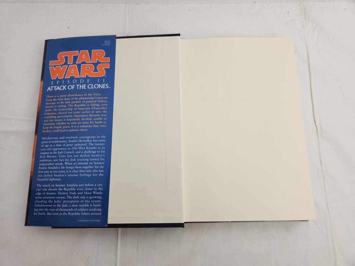 2002 – Star Wars: Episode II – Attack of the Clones by R.A. Salvatore – 1st Edition Hardcover - Books - ThrowbackBuys - ResellerDoor
