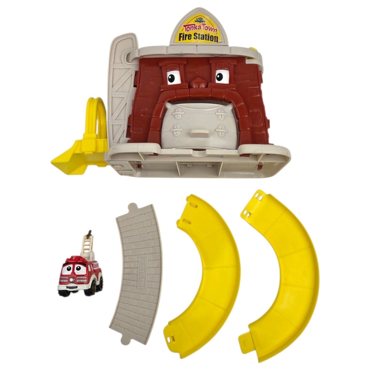 2002 - Tonka Town Fire Station Playset w Truck Hasbro Preschool Toy Lot - Action Figures & Collectibles - ThrowbackBuys - A N E 1 Stop Shop