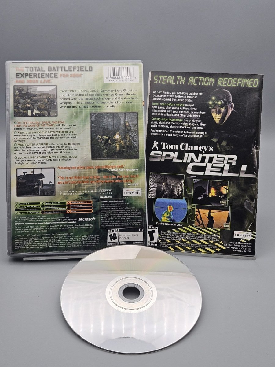 2002 – Xbox: Tom Clancy's Ghost Recon - Video Games - ThrowbackBuys - Pinnaclecollectibles